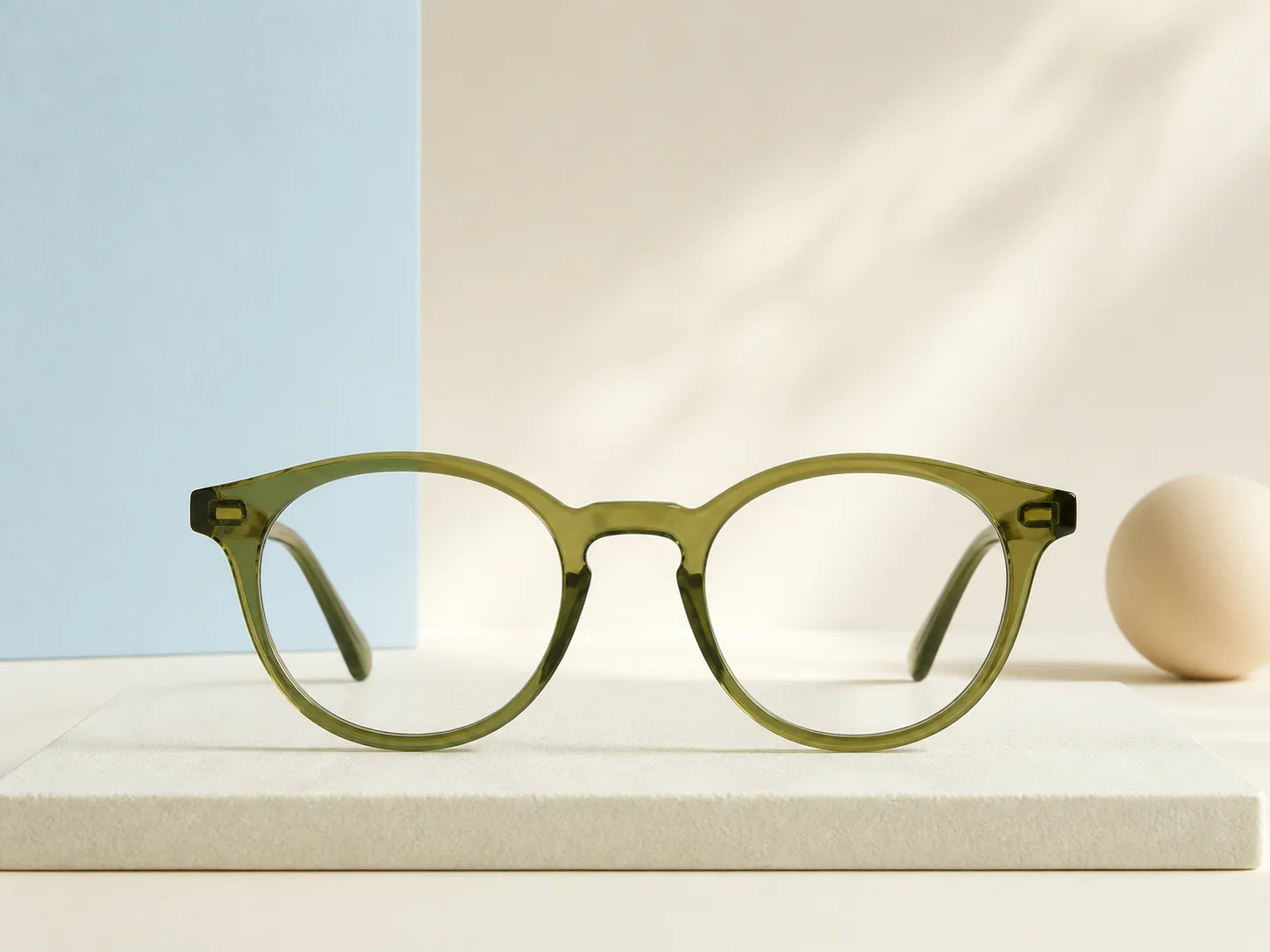 Lunettes solaires vert olive